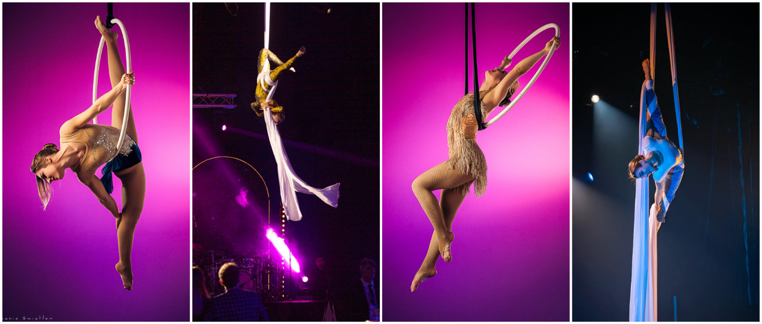 pokazy na szarfie i kole